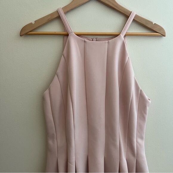 VINCE CAMUTO Size 14P Laser Detail Light Pink Dress has pockets! - Picture 7 of 16